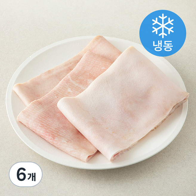 파머스팩 도뜰 한돈 돼지껍데기 (냉동), 2kg, 6개