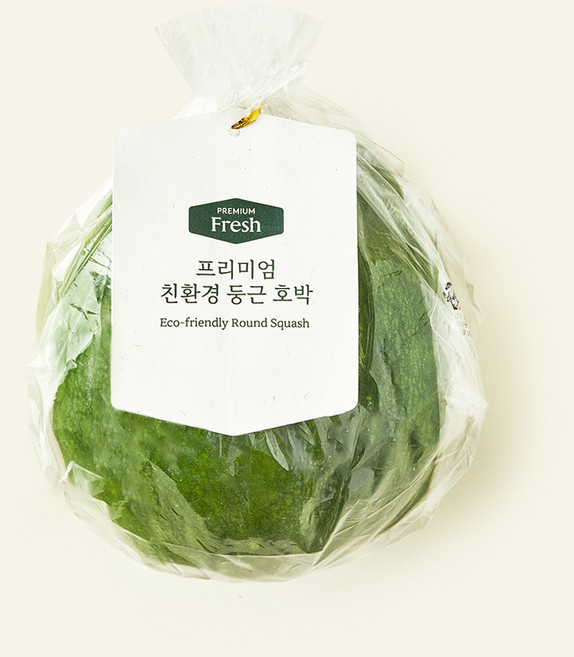 친환경 인증 프리미엄 둥근 호박, 400g, 1개, 1개입