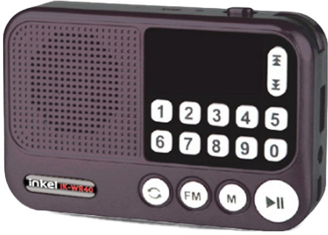 인켈 휴대용 효도 라디오 플레이어, IK-WR40, 그레이