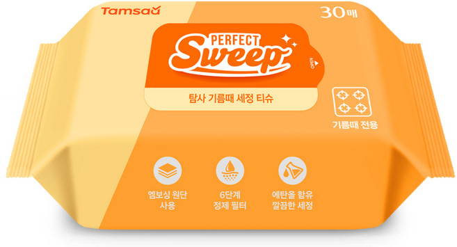 탐사 기름때 세정 티슈 30매입, 1개