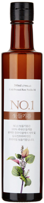 앤오일 냉압착 생 들기름 생식용, 300ml, 1개