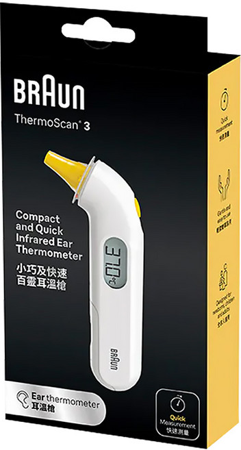 BRAUn 百靈 耳溫槍 IRT3030 含21個耳套, 1組