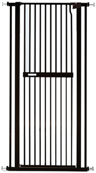 딩동펫 반려동물 프리미엄 반자동 안전문 점보, 블랙, 1개