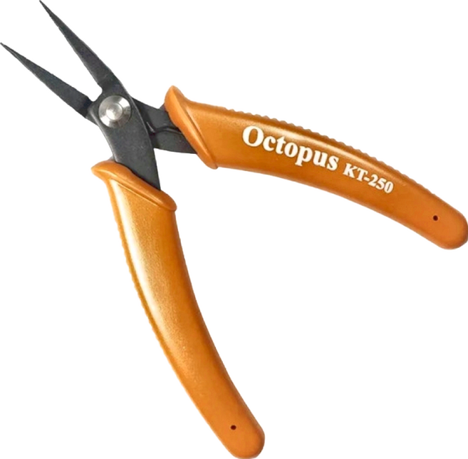 Octopus 章魚牌 有牙尖嘴鉗電子用 KT-250 140mm 71g, 1支