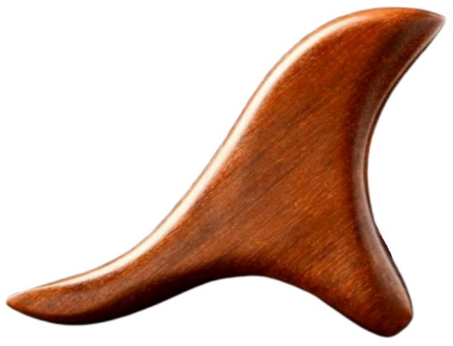 모먼트홈 두피 발 경락 괄사 로즈우드 전신 마사지기, 1개