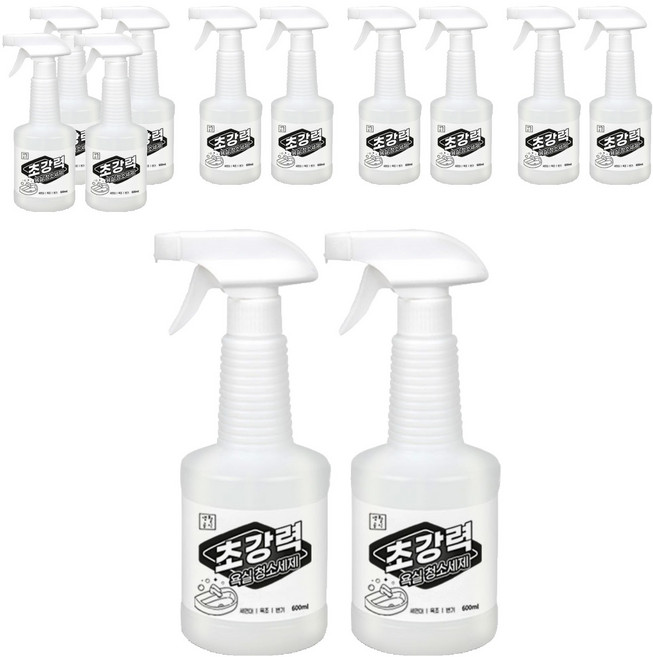 생활공식 초강력 욕실청소세제, 600ml, 12개