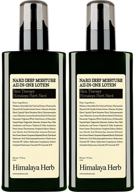 나드 딥 모이스처 올인원 로션 아쿠아우디, 210ml, 2개