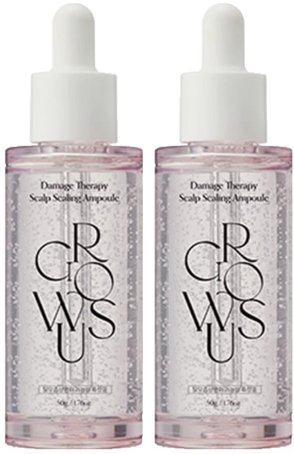 그로우어스 데미지 테라피 두피 스케일링 앰플, 2개, 50ml - 쿠팡