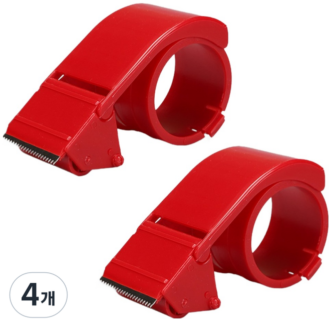 KDT 테이프 커터기 레드, 4개