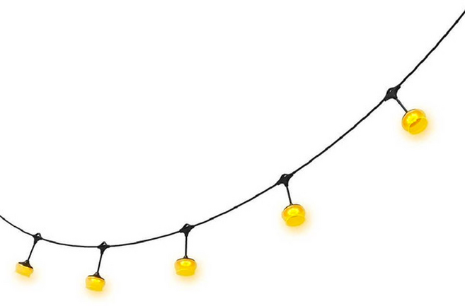 CLAYMORE CADENA UF5 串燈 USB供電 矽膠燈罩 戶外露營燈 居家裝飾燈, 黑色, 1個