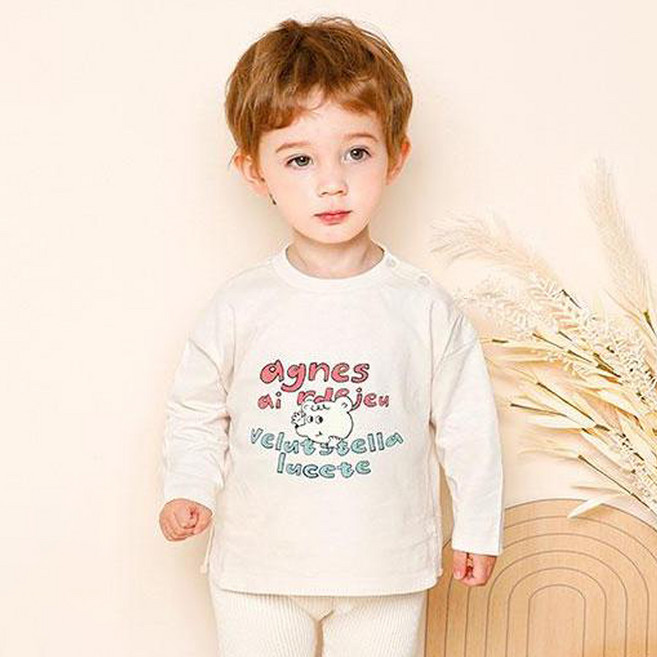 밀크마일 아동용 하이라인 베어 티셔츠