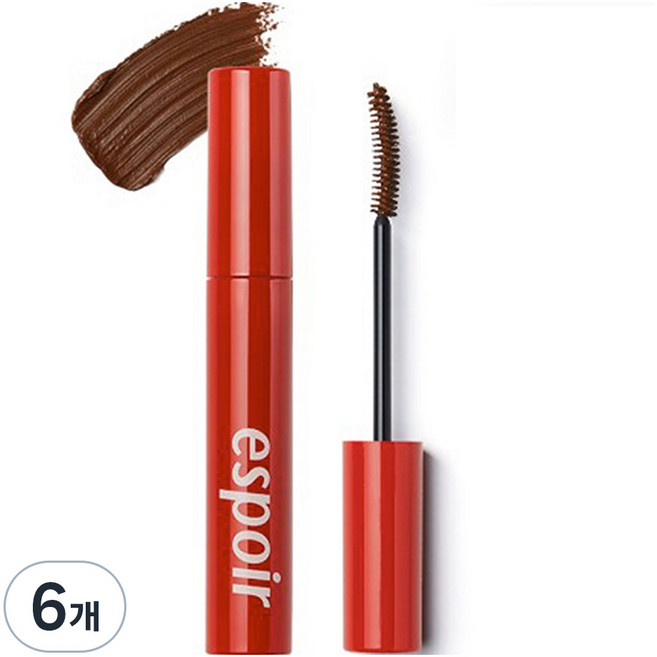 에스쁘아 워터프루프 XP 노머징 마스카라 9g, 딥브라운, 6개
