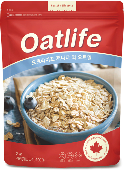 오트라이프 퀵오트밀, 2kg, 1개