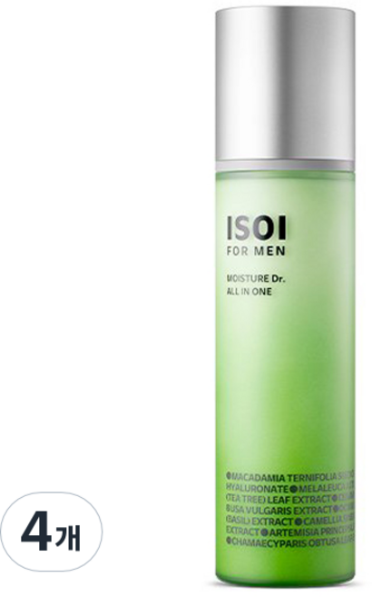 아이소이 포 맨 모이스춰 닥터 올인원, 100ml, 4개