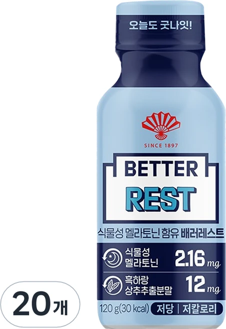동화약품 식물성 멜라토닌 2.16mg 함유 배러레스트, 120g, 20개 - 쿠팡