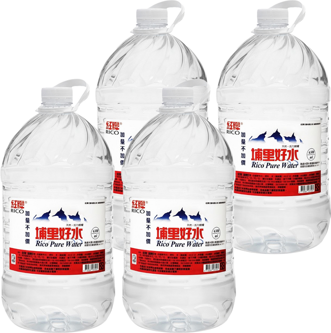 RICO 紅牌 埔里好水, 6.3L, 4桶
