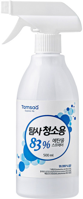 탐사 청소용 83% 에탄올 스프레이, 1개, 500ml