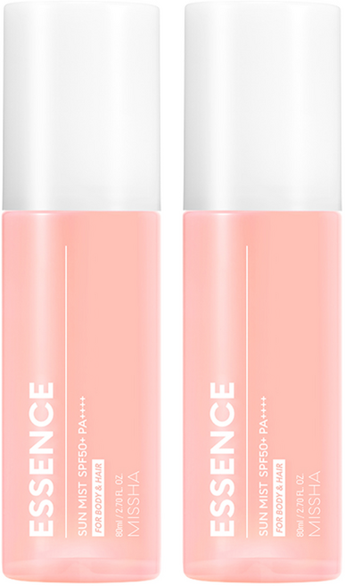 미샤 올어라운드 세이프 블록 에센스 선미스트 SPF50+ PA++++, 80ml, 2개