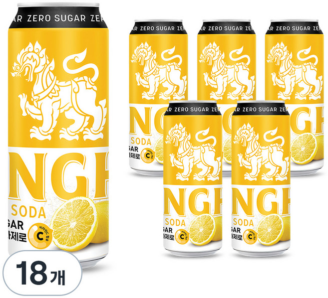 싱하 레몬소다, 330ml, 18개