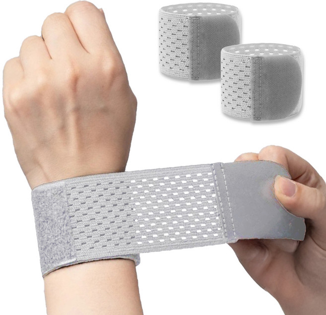 액티제노 메쉬 스포츠 손목보호대, 2개, 그레이
