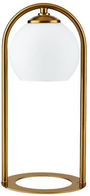 好物良品 金屬磨砂掛燈 可調光復古香氛蠟燭融蠟檯燈 附燈泡 16.5 x 34.5cm, 金色 + 白色