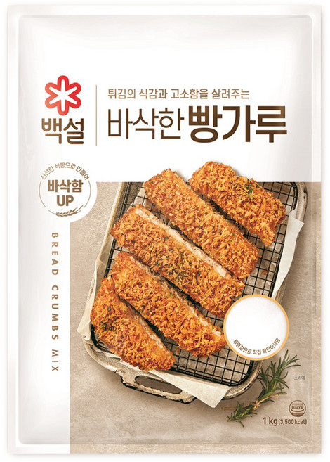 백설 빵가루, 1kg, 1개