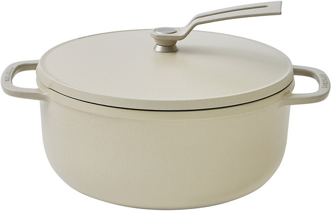 버미큘라 무쇠 주물냄비 오븐팟2 22cm, 베이지, 1개