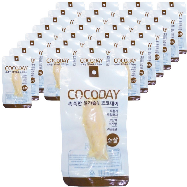 마코펫 고양이 촉촉한 닭가슴살 코코데이 간식, 순살, 20g, 30개