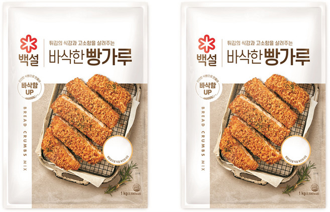 백설 바삭한빵가루, 1kg, 2개