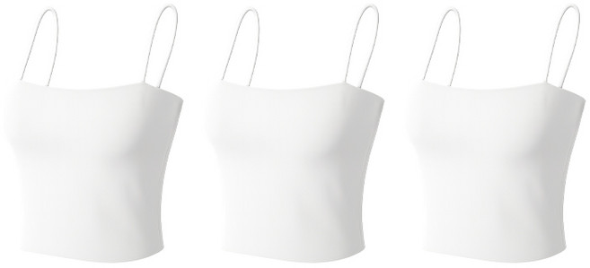 루나걸 여성용 오트 컵내장 끈나시 3p L25SMS052301