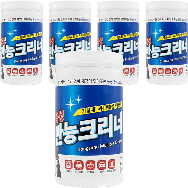 동성크리너 만능크리너 200p 통형, 5개