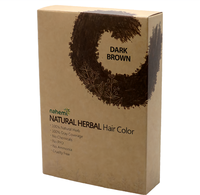 nahemi 娜禾蜜 草本增色護髮粉 – 咖啡黑 100%天然草本 100%遮蓋白髮 無PPD 無阿摩尼亞, 1盒