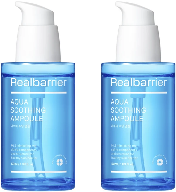 리얼베리어 아쿠아 수딩 앰플, 50ml, 2개 - 쿠팡