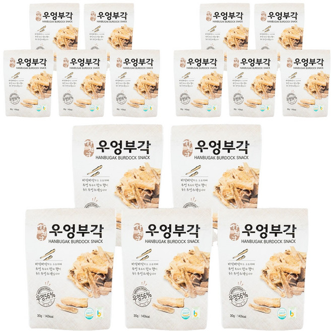 한부각 우엉부각, 15개, 30g
