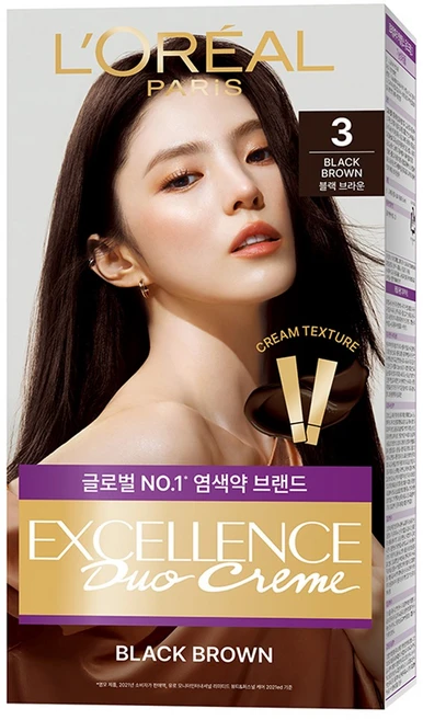 로레알파리 엑셀랑스 듀오크림 나눠쓰는 새치염색 염모제, 3호 블랙 브라운, 1개 - 쿠팡