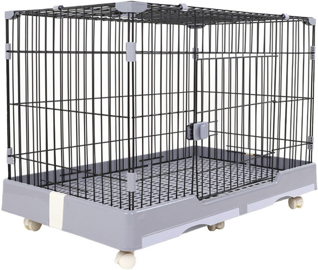 友善夥伴 舒適居家抽屜款狗籠 CSN-DT 附移動輪, 灰色, 1個