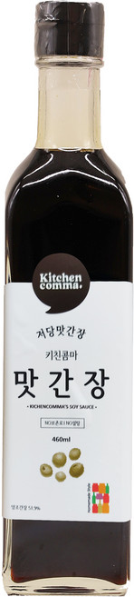 키친콤마 저당 맛간장, 460ml, 1개
