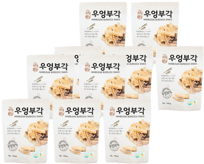 한부각 우엉부각, 10개, 30g
