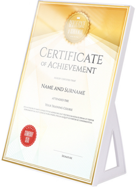 디트리 투명 아크릴 꽂이 메뉴판 화이트, 1개