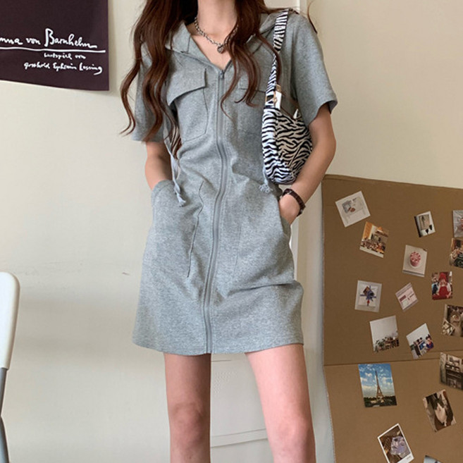 루나걸 여성용 팔란티 후드 원피스 L25SMOPS051902