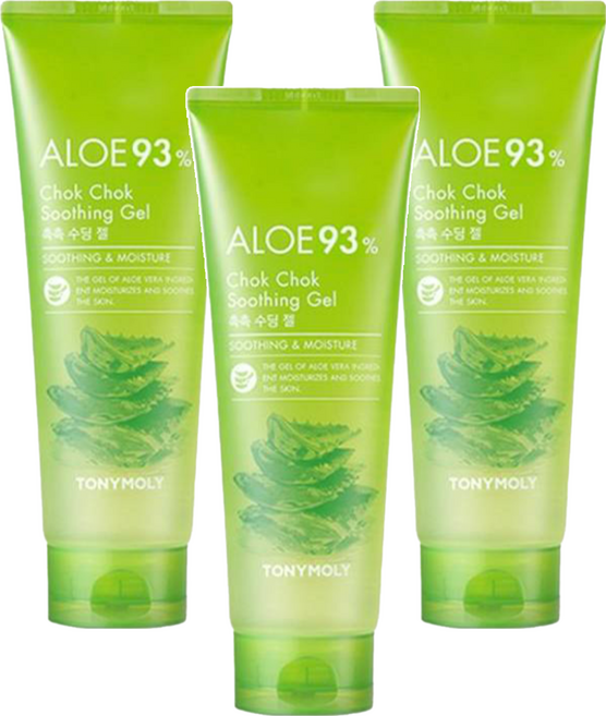 TONYMOLY Chok Chok 蘆薈舒緩凝膠, 3條, 250ml
