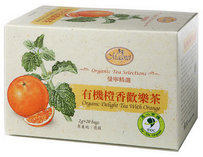 Magnet 曼寧 有機橙香歡樂茶 2ml, 2g, 20包, 1盒