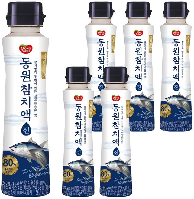 동원 참치액 진, 240g, 6개
