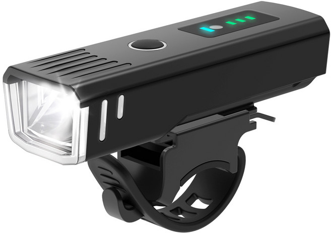 탐사 스마트 불빛조절 자전거 전조등 라이트 C타입 충전식, 블랙, 1개