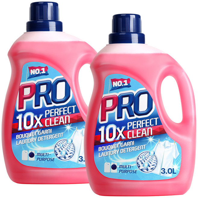 부케가르니 프로 퍼펙트 클린 세탁 세제 본품, 3L, 2개
