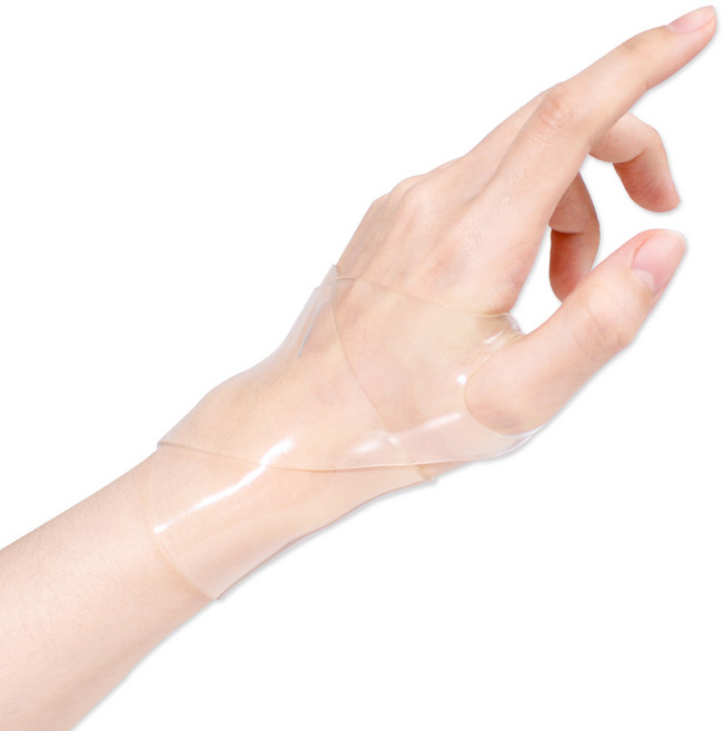 바디프로 남녀공용 실리콘 손목보호대 투명, 1개