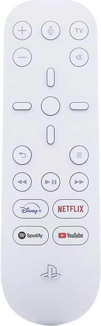 PlayStation PS5 媒體遙控器, CFI-ZMR1, 白色, 1個