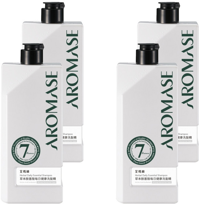 AROMASE 艾瑪絲 草本胺基酸每日健康洗髮精, 520ml, 4瓶