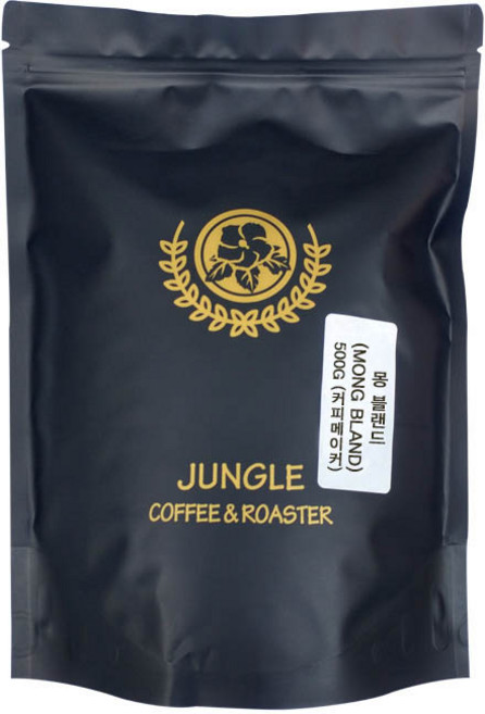 정글커피 몽블랜드 로스팅 커피 원두, 홀빈(분쇄안함), 500g, 1개