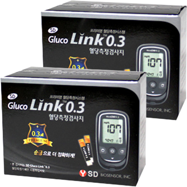 LINK 스트립 혈당 측정 검사지, 2세트